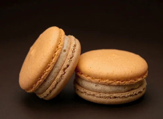 Zwei Macarons Bratapfel